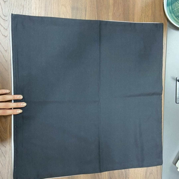 18*18 black and gold satin throw pillow cover only(2 piece) - Picture 3 of 3